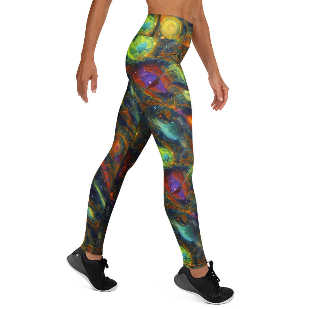 Galactic Tide on Yoga Leggings — Right