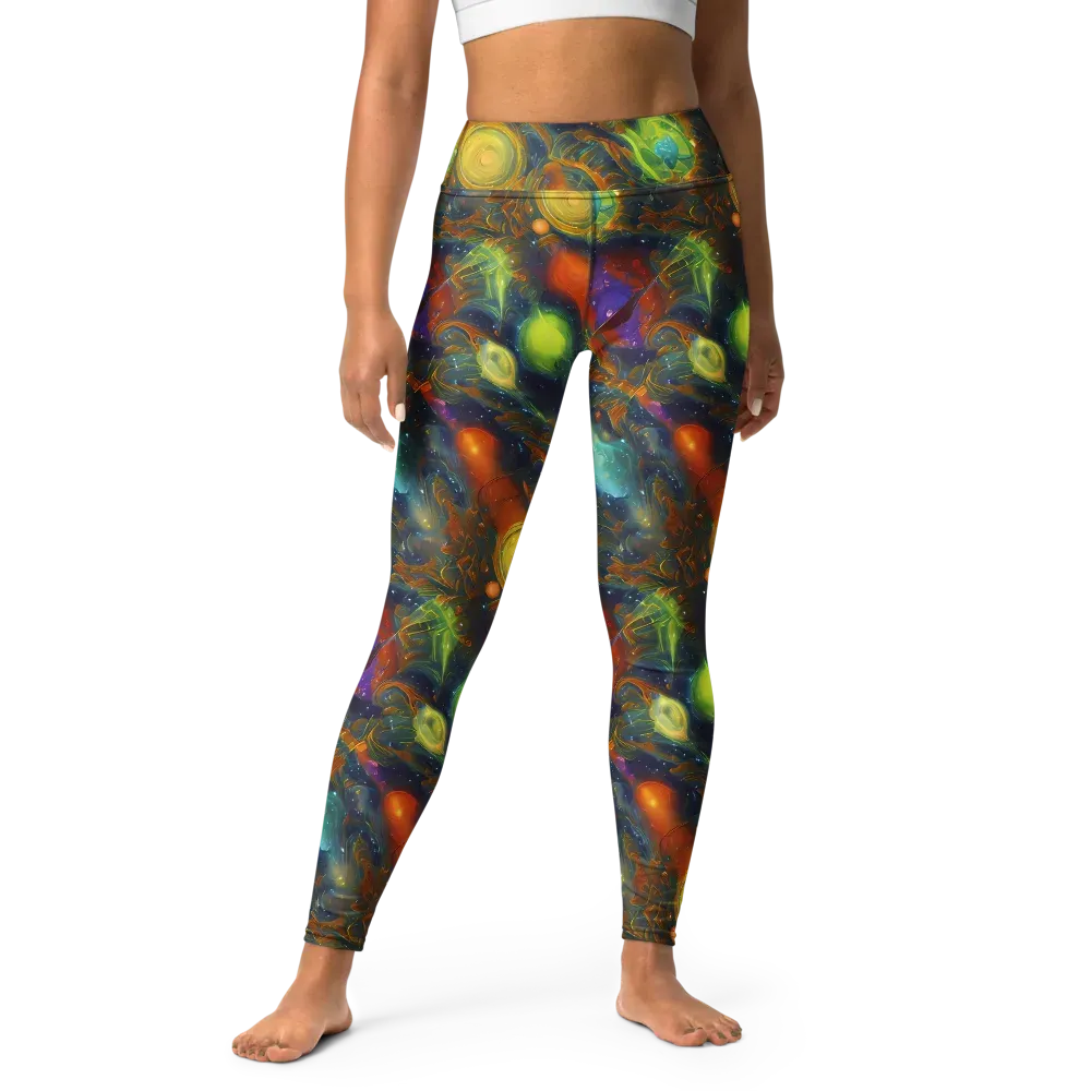 Galactic Tide on Yoga Leggings — Front