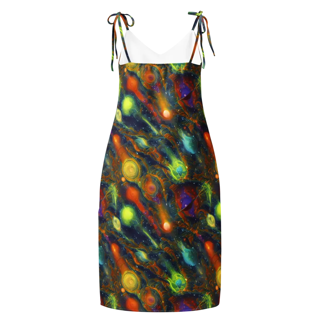 Galactic Tide on Slip Dress — Back