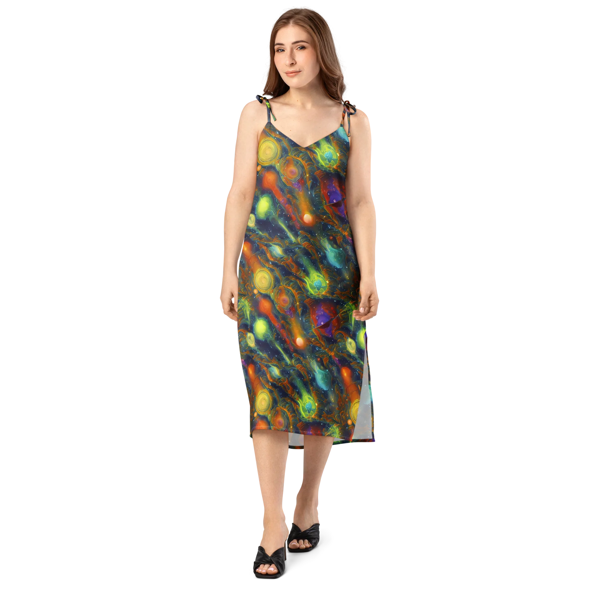 Galactic Tide on Slip Dress — Front