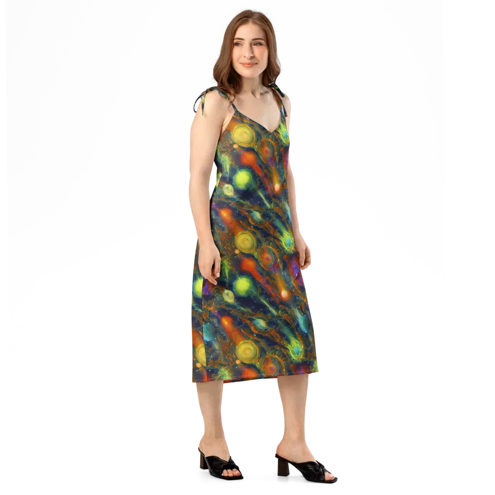 Galactic Tide on Slip Dress — Right Front