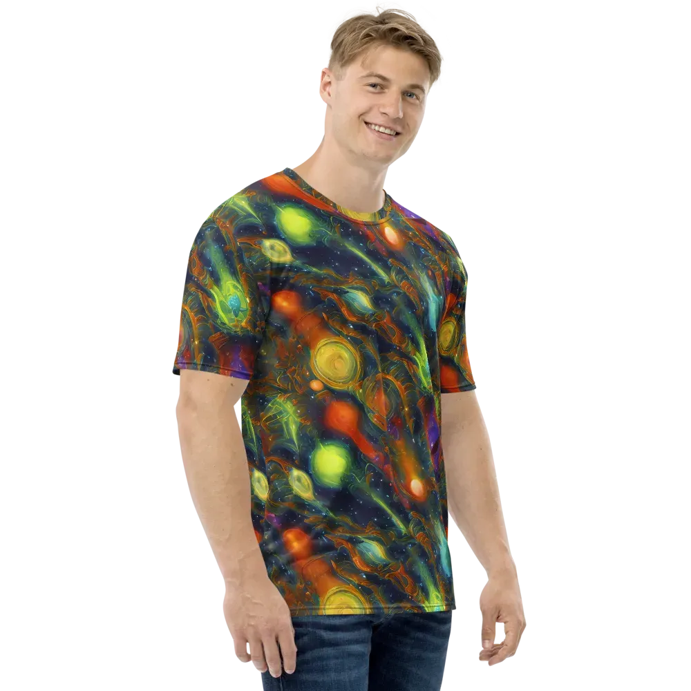 Galactic Tide on Men's Crew Neck T-Shirt — Right