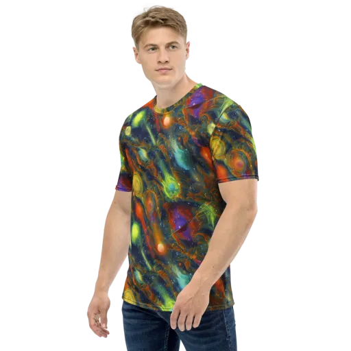 Galactic Tide on a Men's Crew Neck T-Shirt