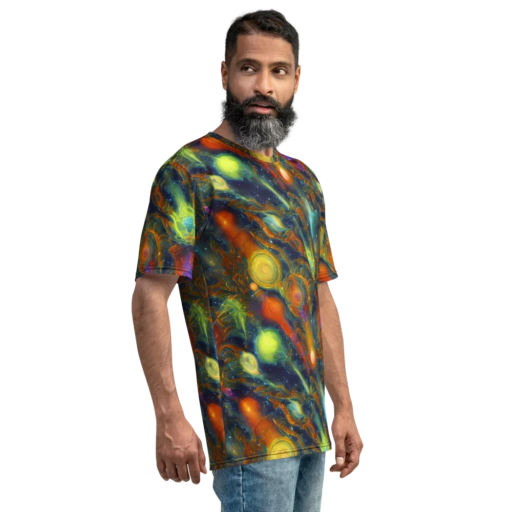 Galactic Tide on Men's Crew Neck T-Shirt — Right