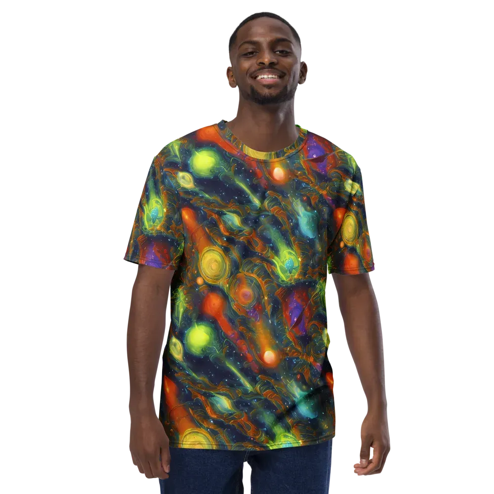 Galactic Tide on Men's Crew Neck T-Shirt — Front