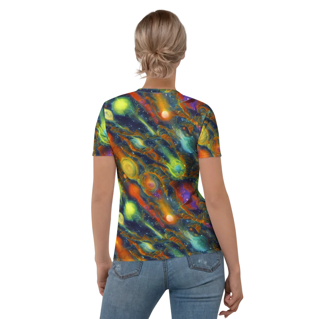 Galactic Tide on Women's Crew Neck T-Shirt — Back