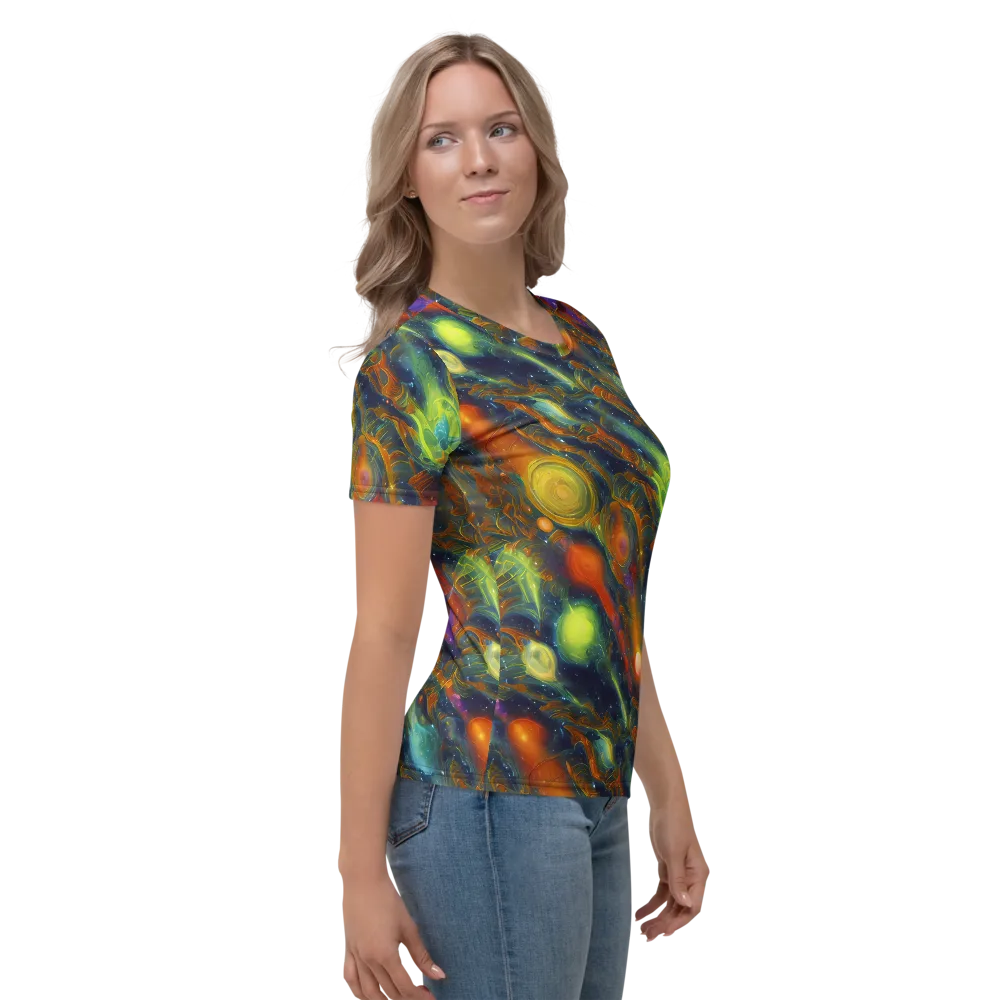 Galactic Tide on Women's Crew Neck T-Shirt — Right