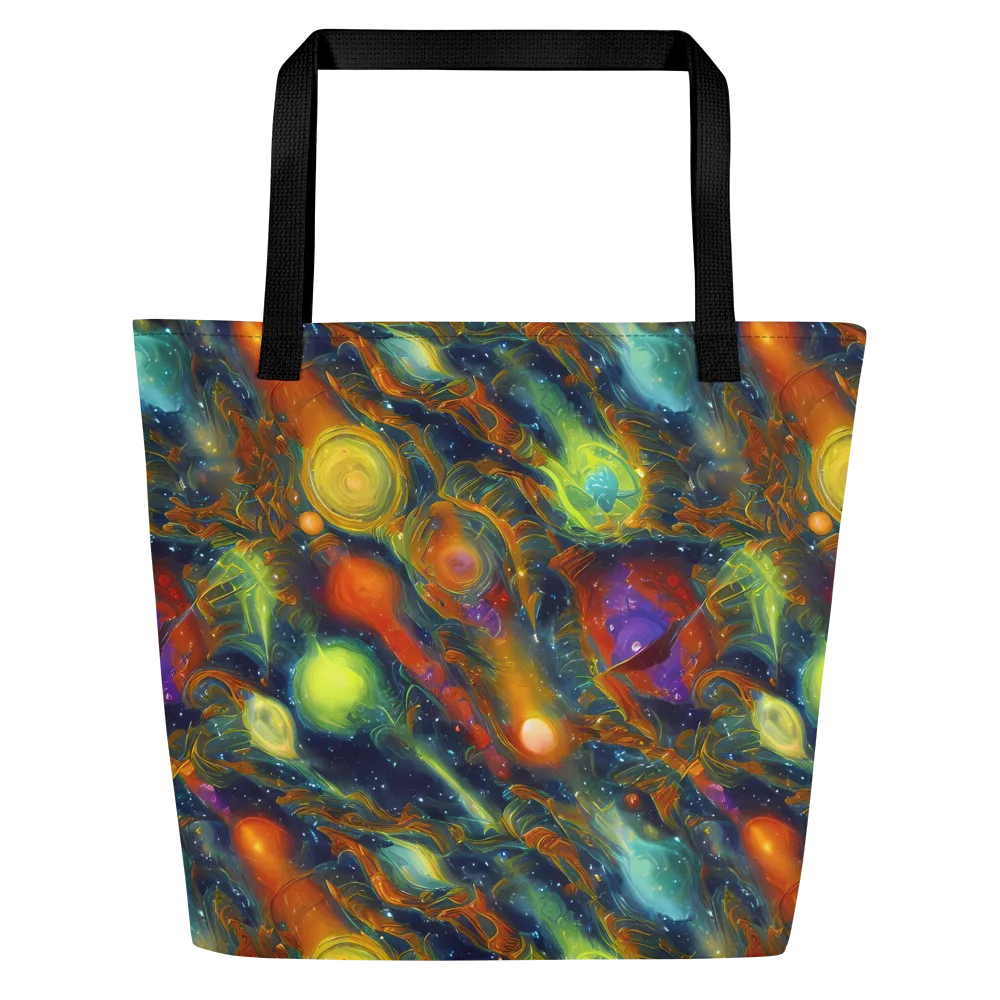 Galactic Tide on Large Tote Bag W/ Pocket — Front