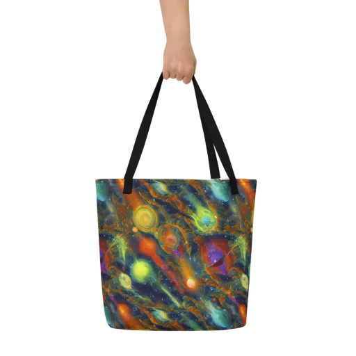 Galactic Tide on a Large Tote Bag W/ Pocket