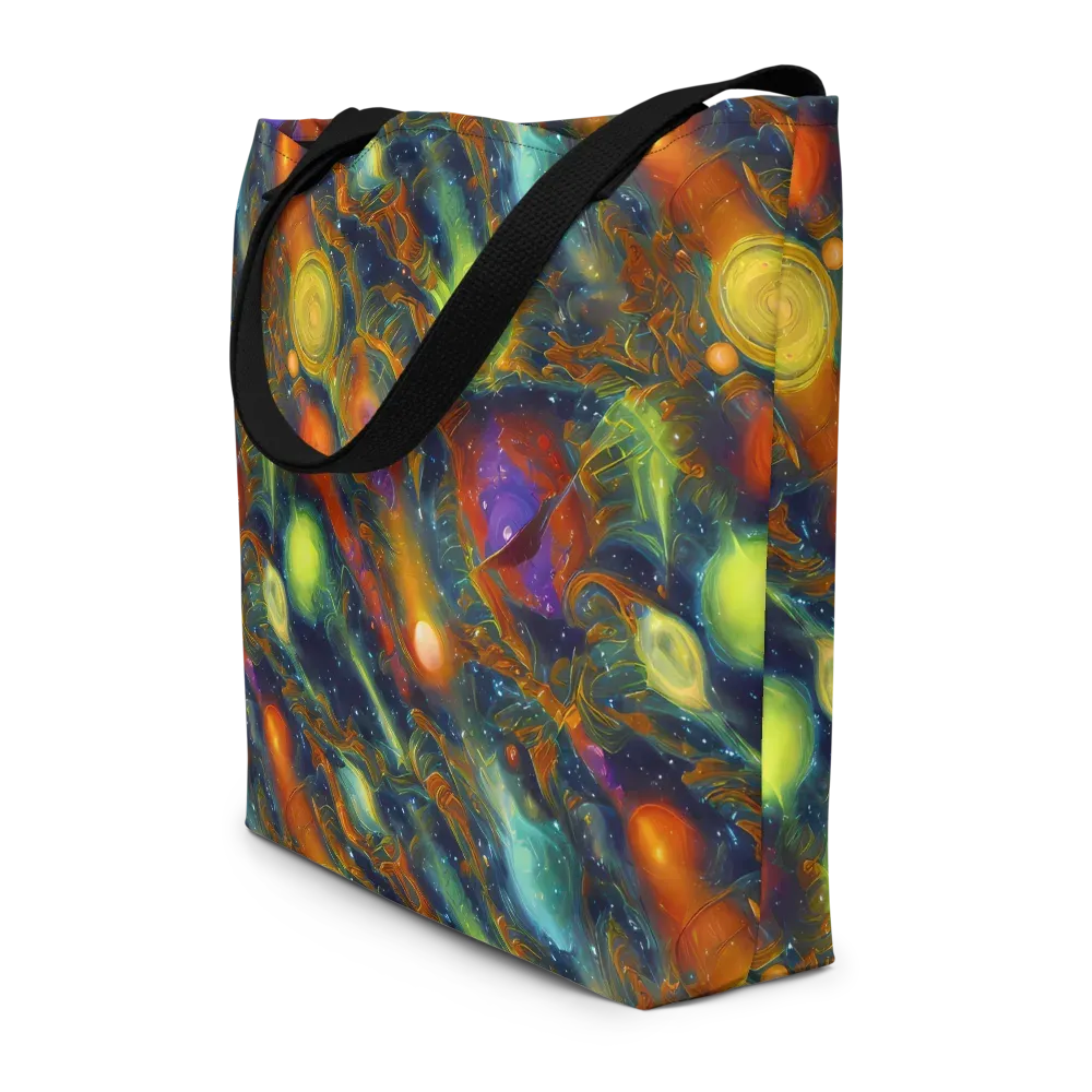 Galactic Tide on Large Tote Bag W/ Pocket — Front