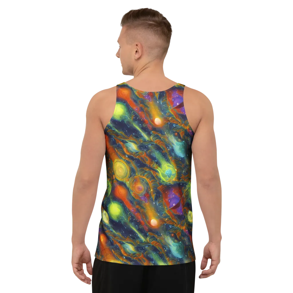 Galactic Tide on Men's Tank Top — Back