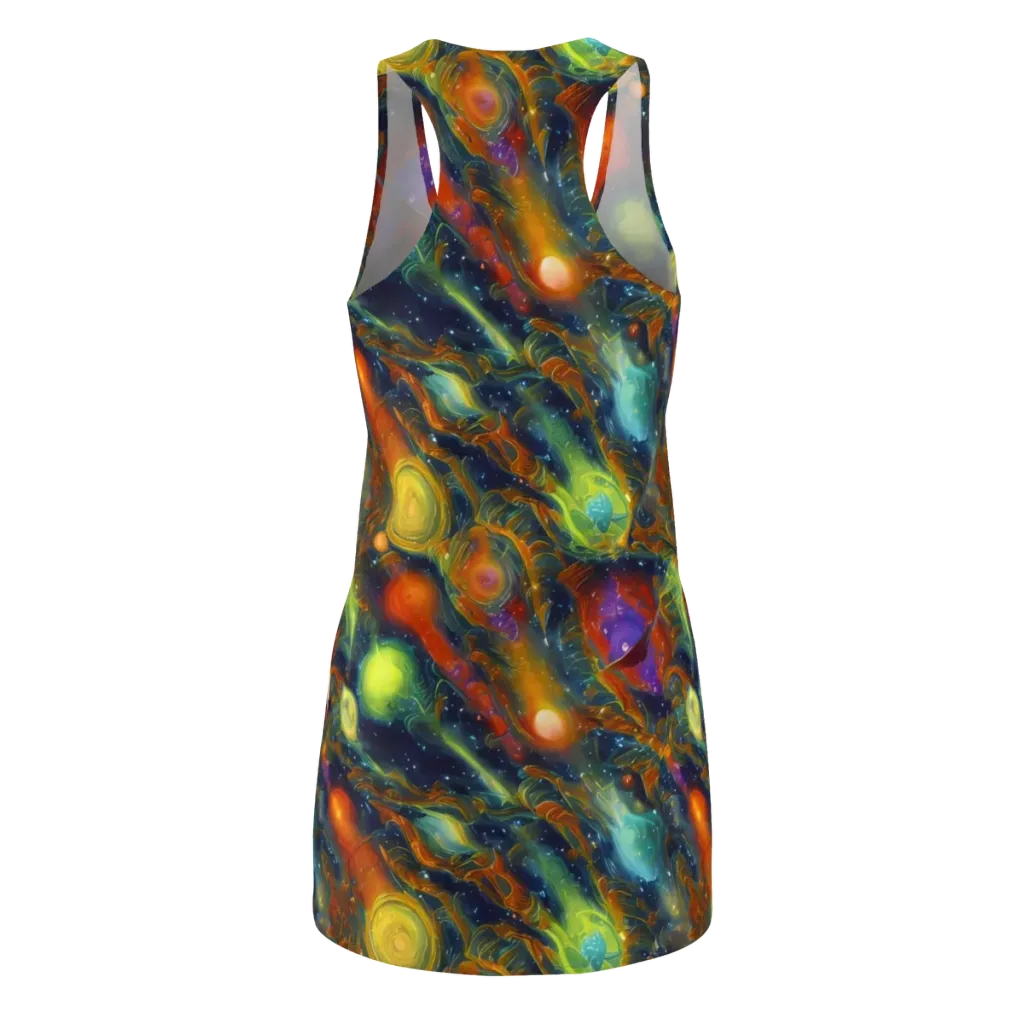 Galactic Tide on Racerback Dress — Back