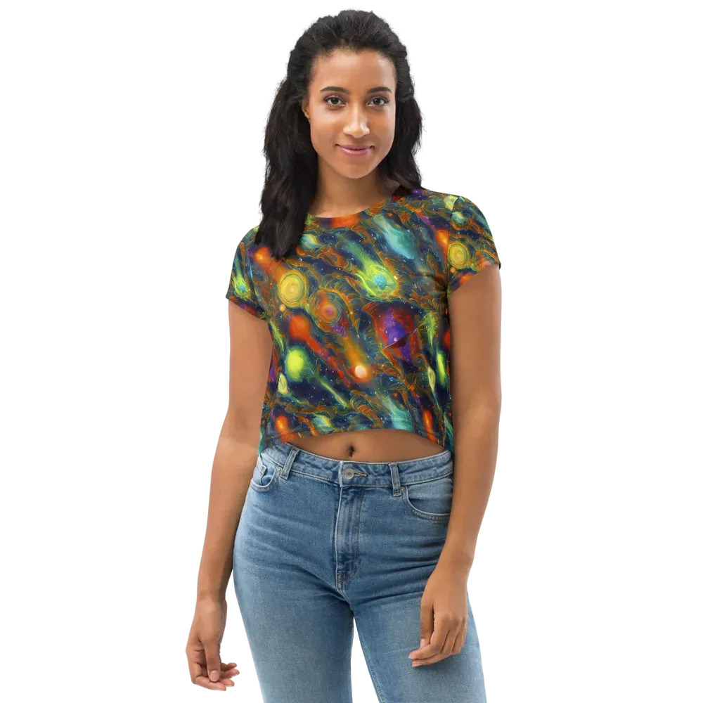 Galactic Tide on Crop Tee — Front