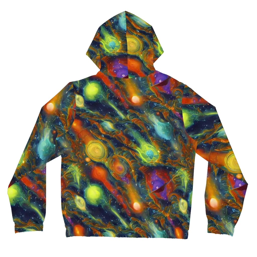 Galactic Tide on Women's Full-Zip Hoodie — Back