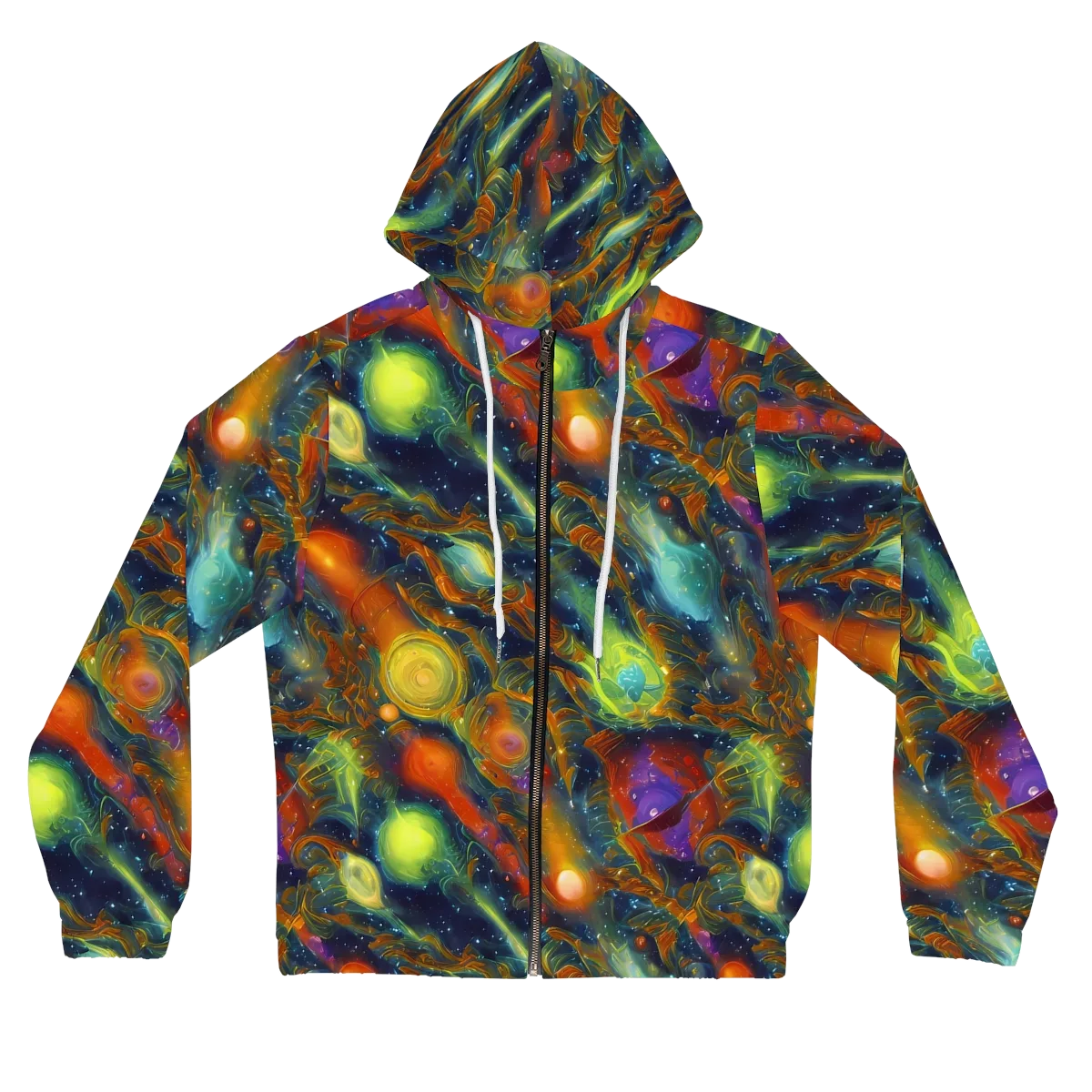 Galactic Tide on Women's Full-Zip Hoodie — Front