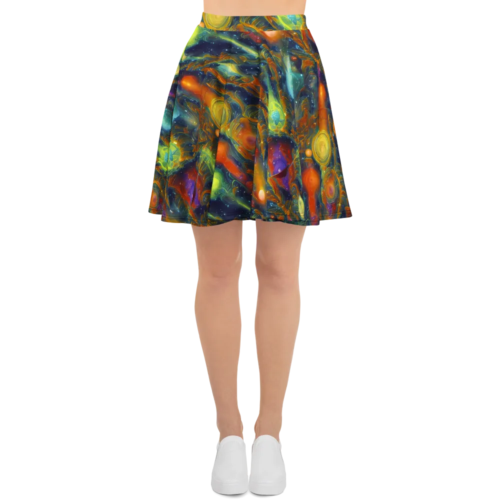 Galactic Tide on Skater Skirt — Front