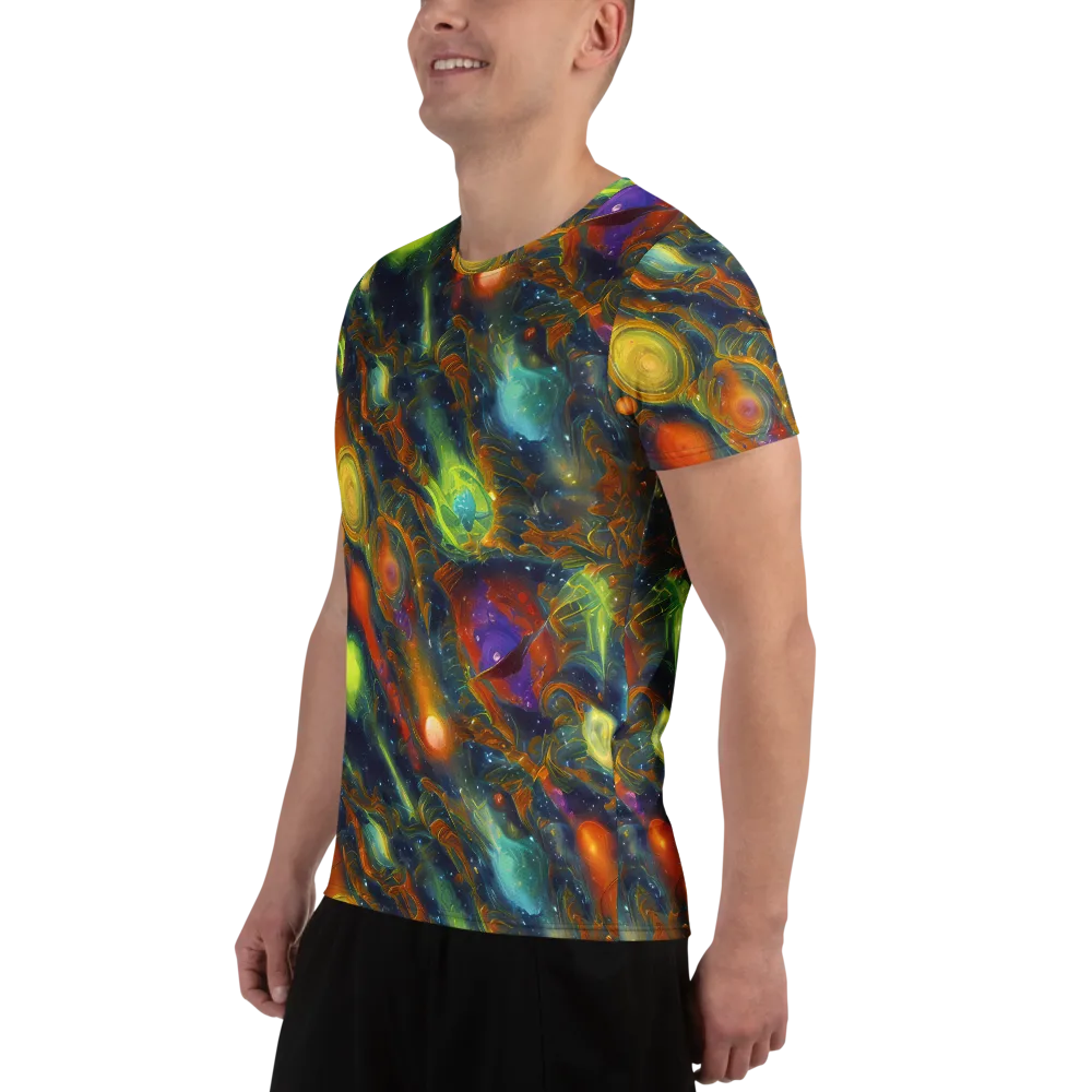 Galactic Tide on Men's Athletic T-Shirt — Left