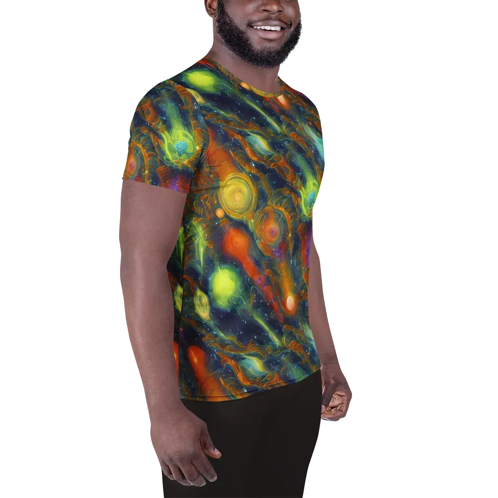 Galactic Tide on Men's Athletic T-Shirt — Right