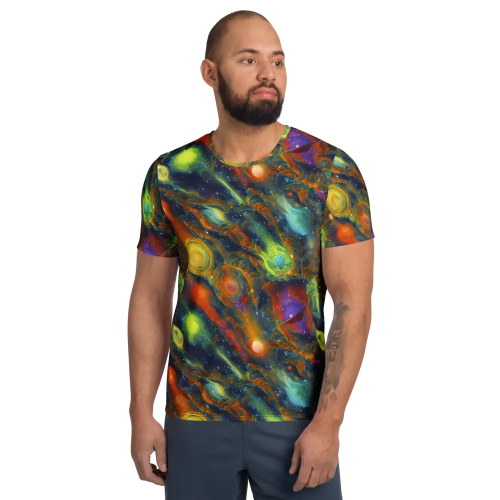 Galactic Tide on Men's Athletic T-Shirt — Front