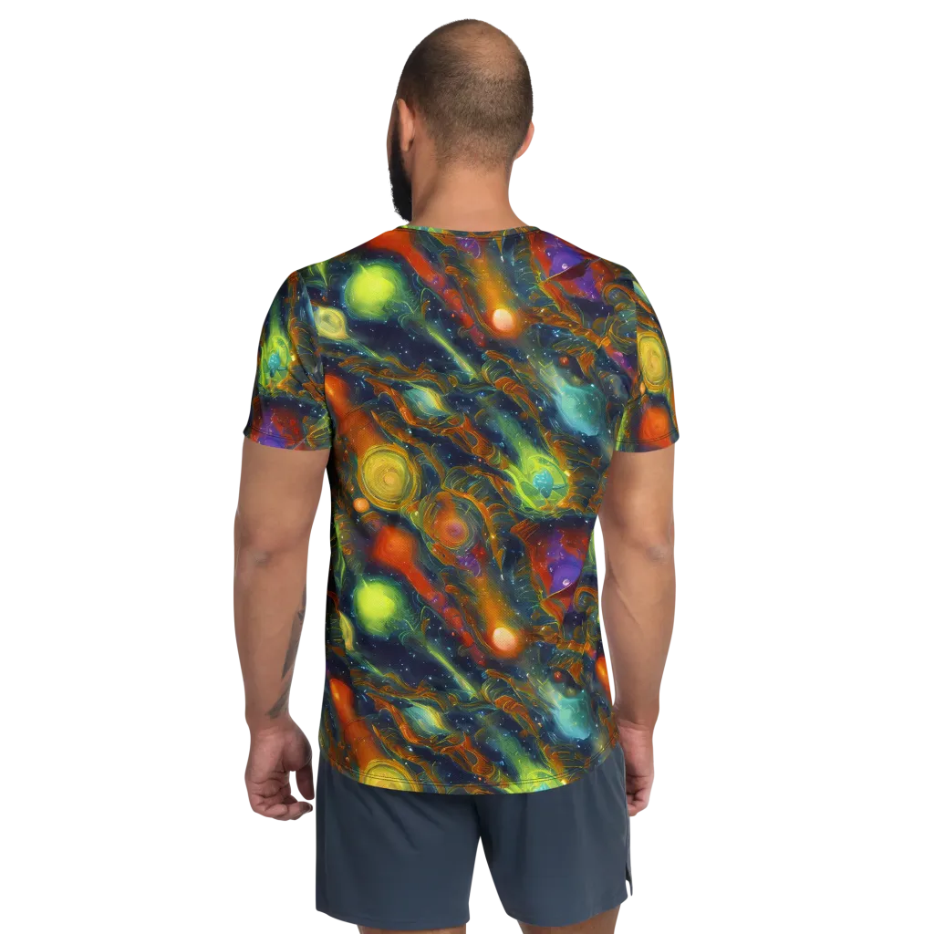 Galactic Tide on Men's Athletic T-Shirt — Back