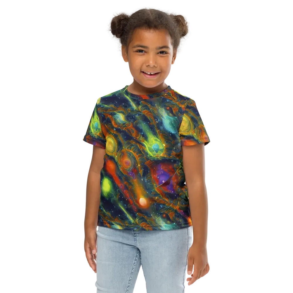 Galactic Tide on Kids Crew Neck T-Shirt — Front