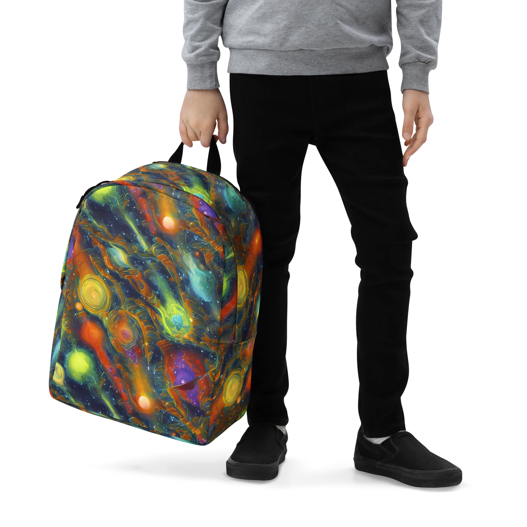 Galactic Tide on Minimalist Backpack — Zoomed-in