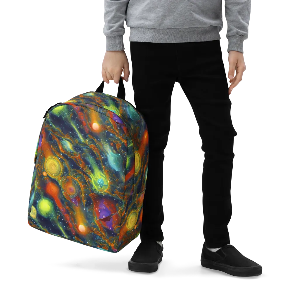 Galactic Tide on Minimalist Backpack — Zoomed-in