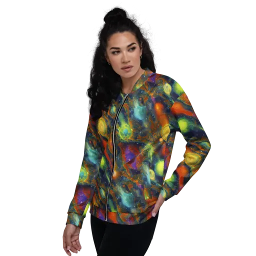 Galactic Tide on a Bomber Jacket