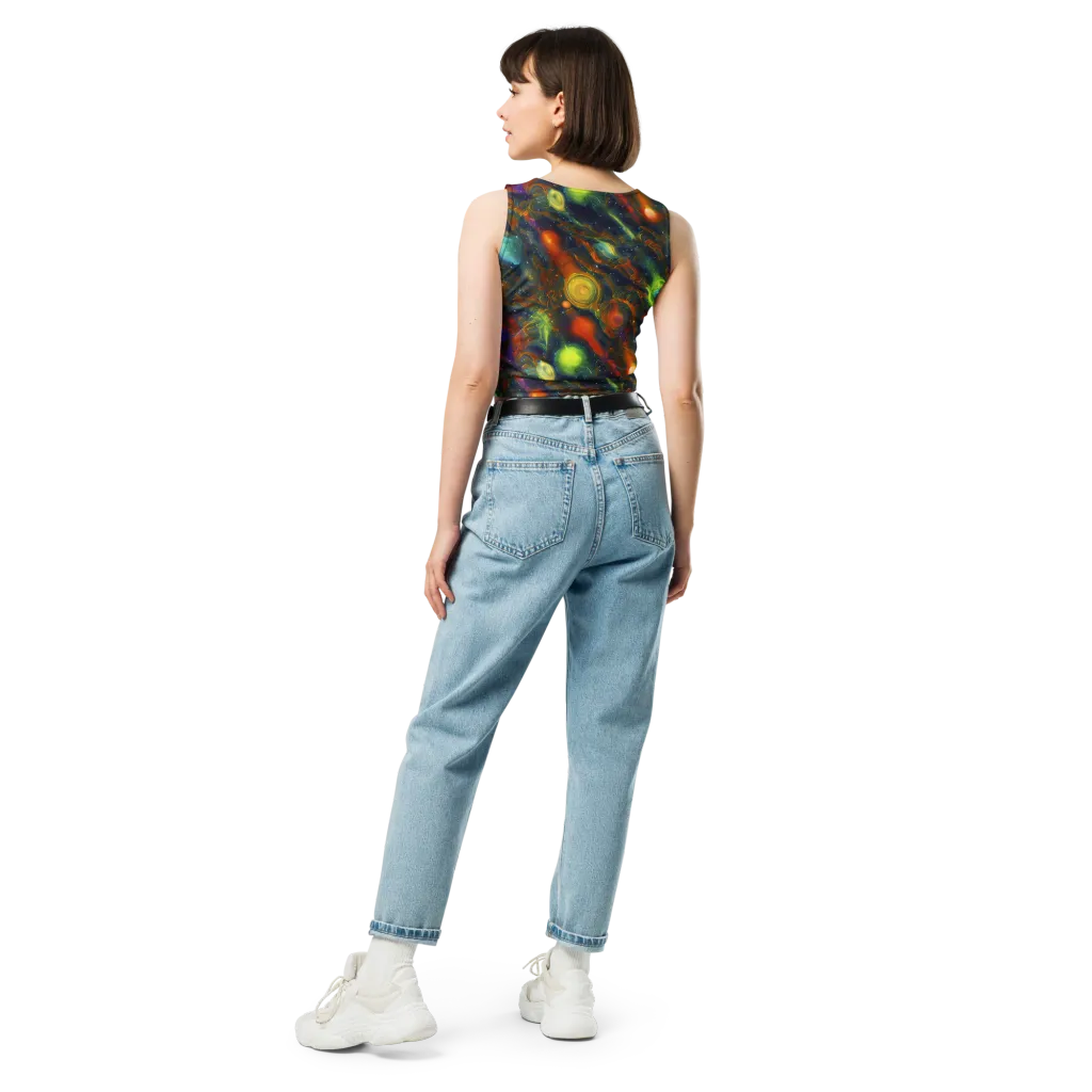 Galactic Tide on Crop Top — Back