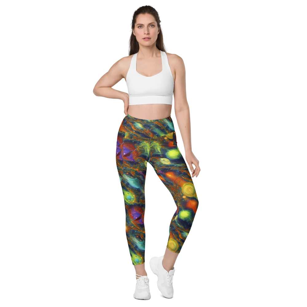 Galactic Tide on Leggings with Pockets — Front