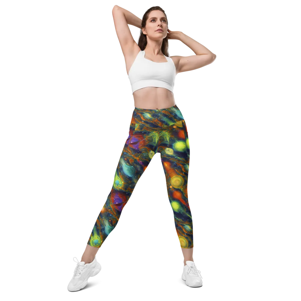 Galactic Tide on Leggings with Pockets — Front