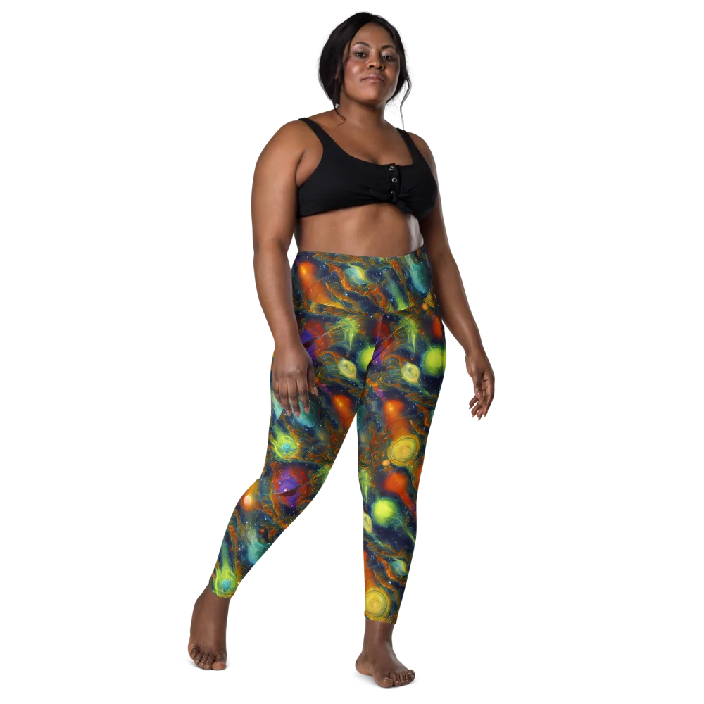 Galactic Tide on Leggings with Pockets — Front