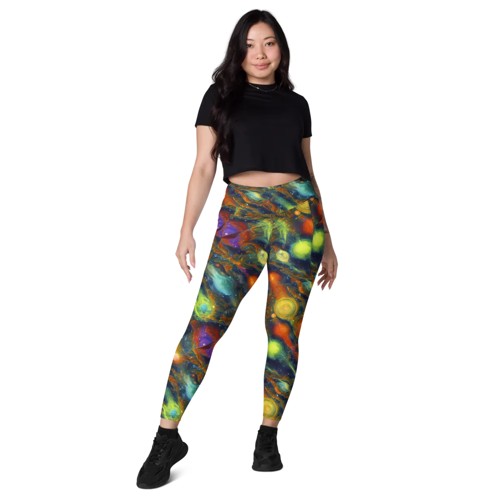Galactic Tide on Leggings with Pockets — Front