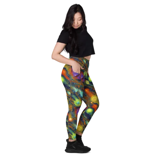 Galactic Tide on a Leggings with Pockets