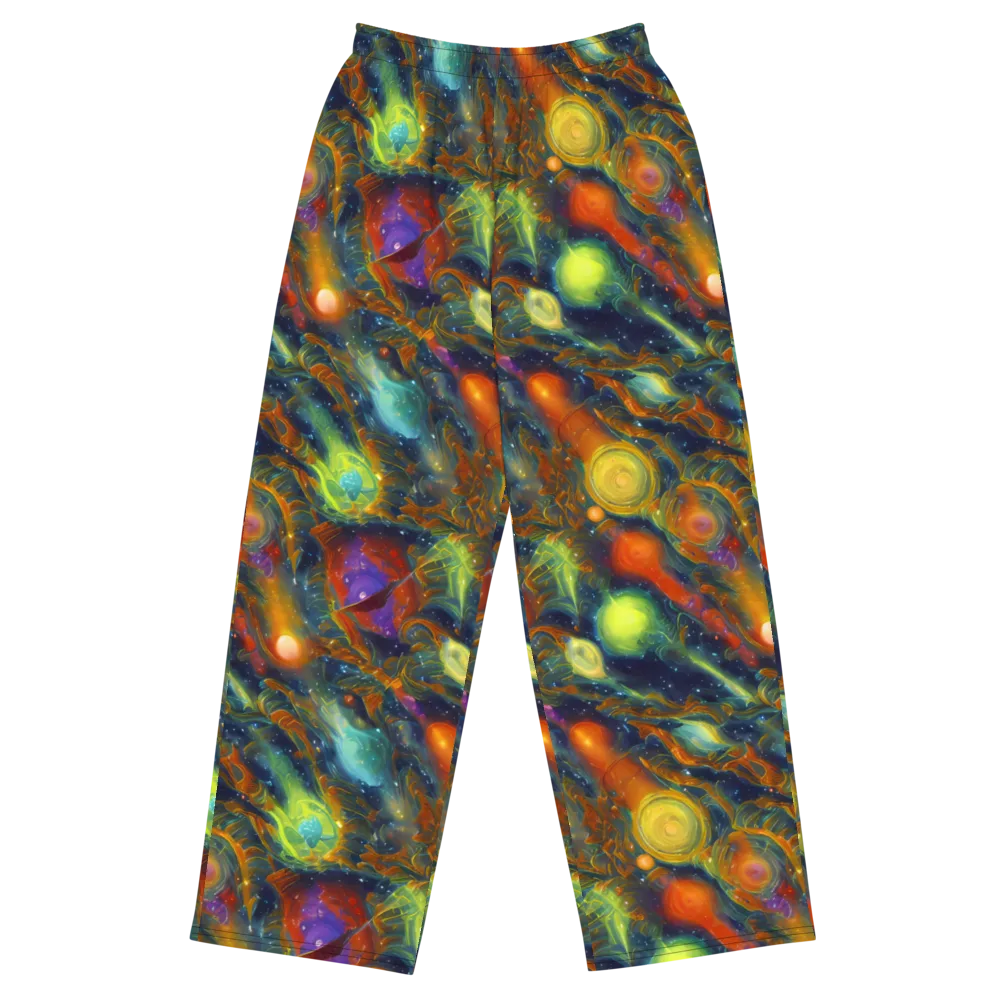 Galactic Tide on Wide-Leg Pants — Front