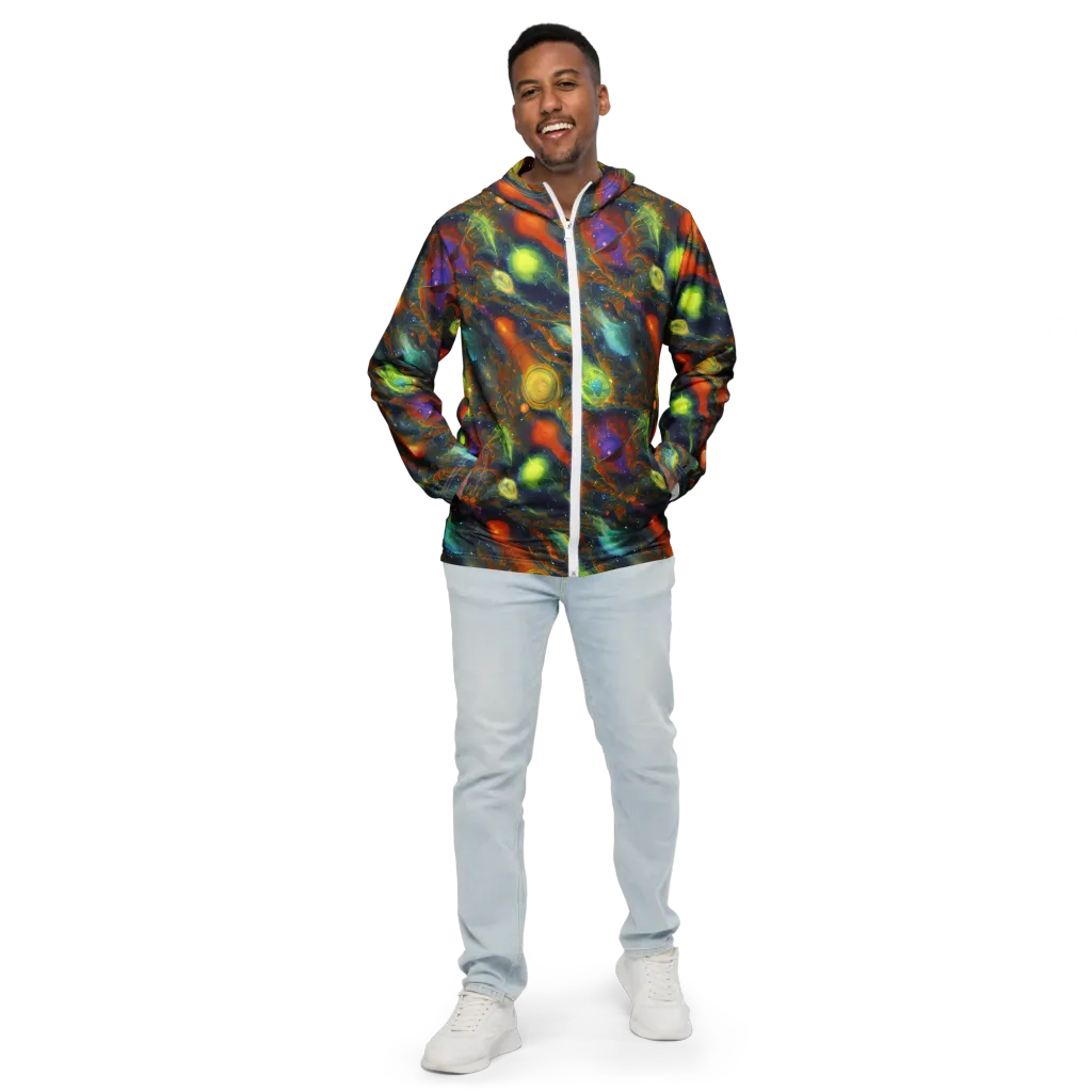 Galactic Tide on Men's Windbreaker — Front