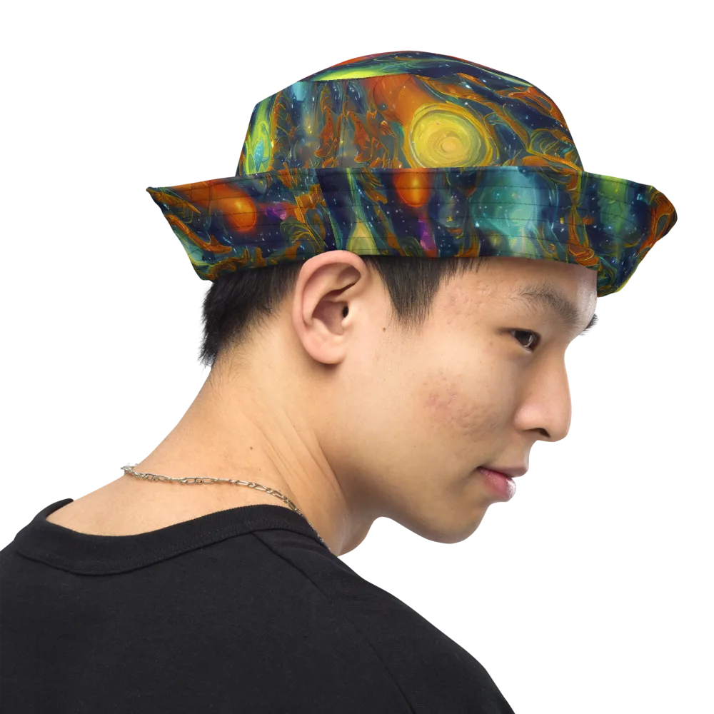 Galactic Tide on Reversible Bucket Hat — Right Outside