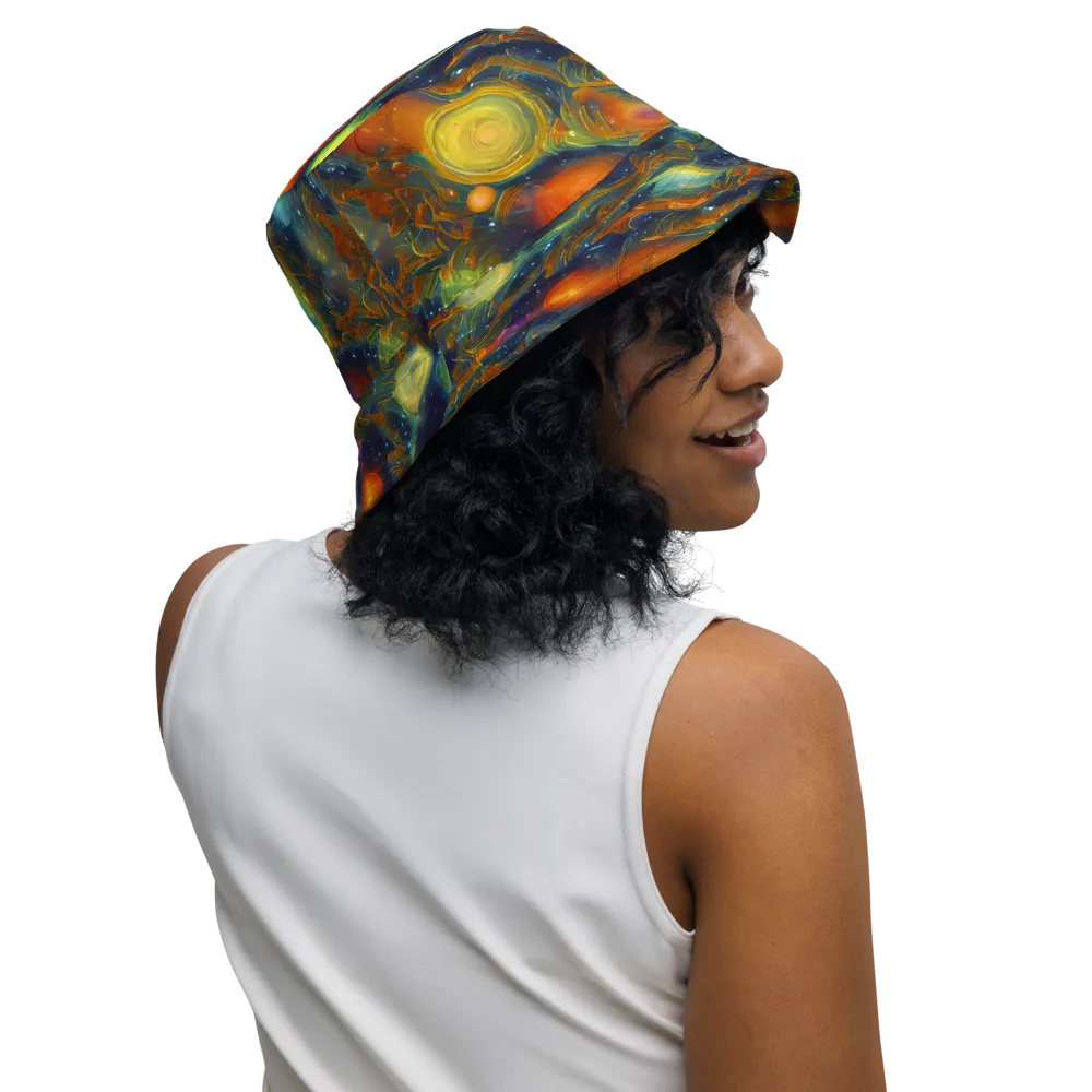 Galactic Tide on Reversible Bucket Hat — Right Outside