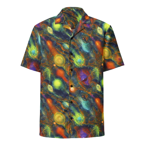Galactic Tide on a Button Shirt