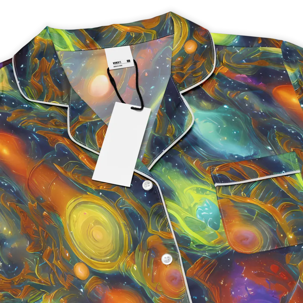 Galactic Tide on Women's Short Sleeve Pajama Top — Product details