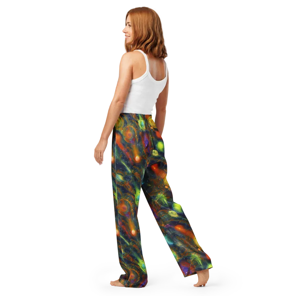 Galactic Tide on Women's Pajama Pants — Back