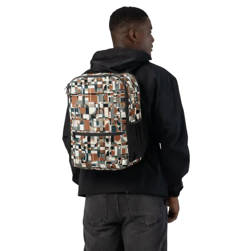 Terracotta Grid on a Utility Backpack