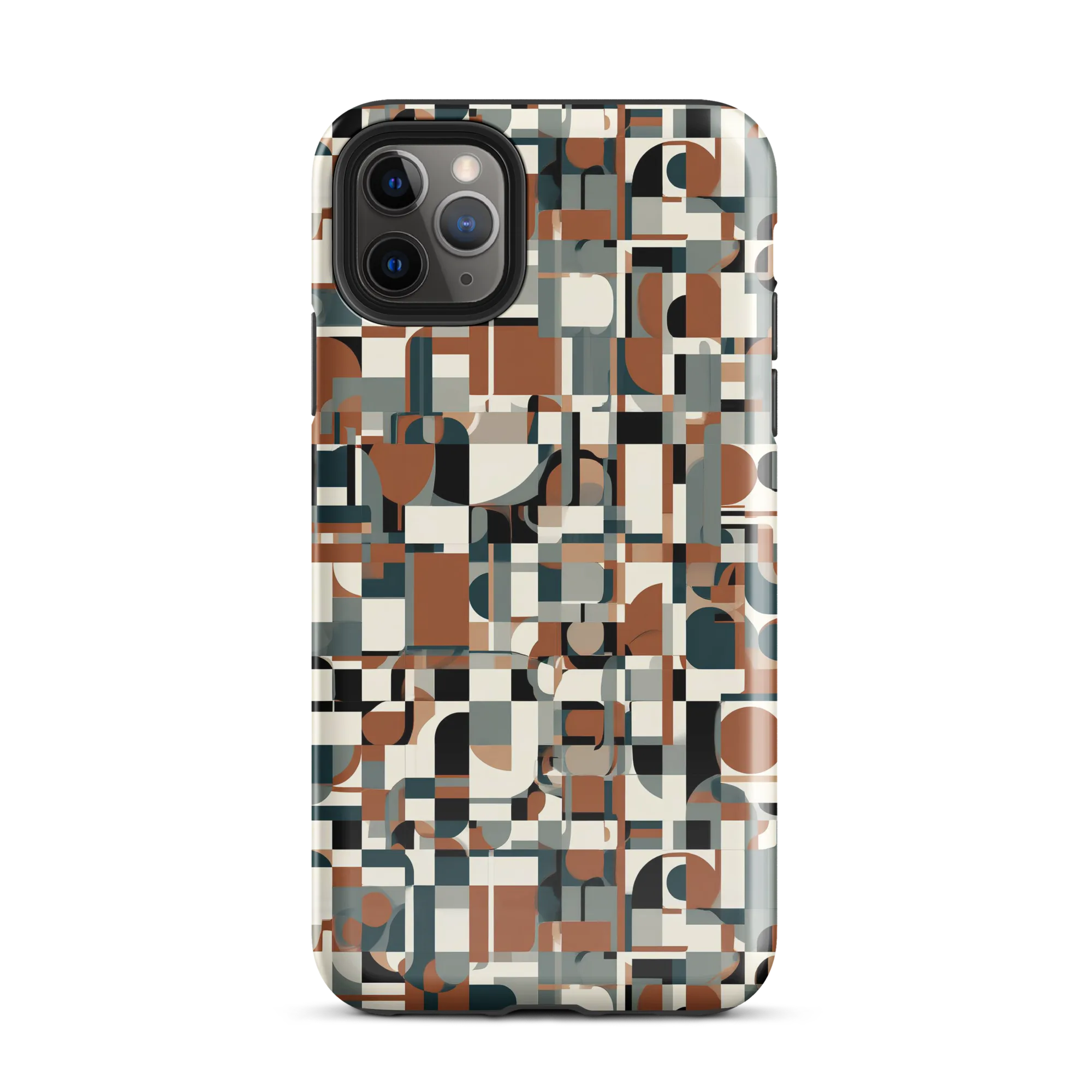 Terracotta Grid on Tough Case for iPhone® — Front