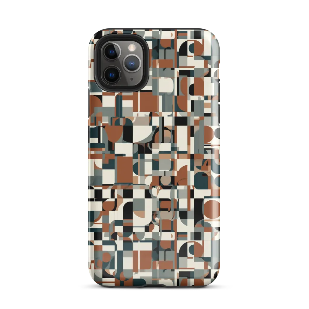 Terracotta Grid on Tough Case for iPhone® — Front