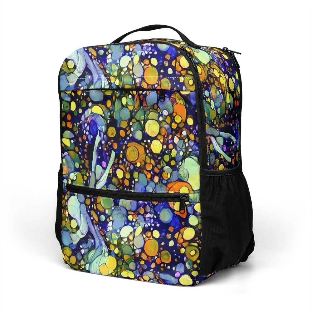 Indigo Carnival on Utility Backpack — Left Front