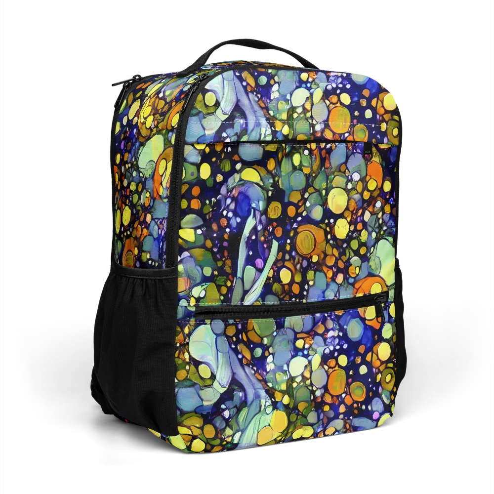 Indigo Carnival on Utility Backpack — Right Front