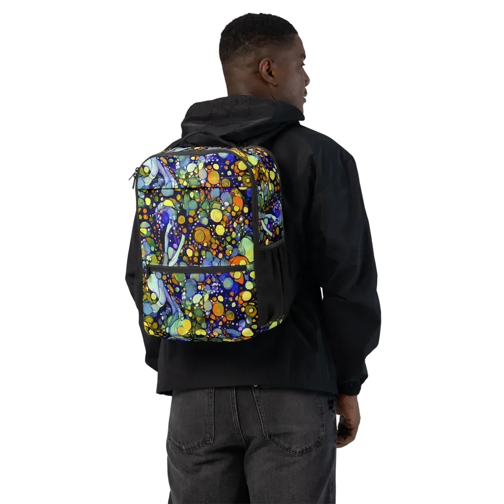 Indigo Carnival on Utility Backpack — Back