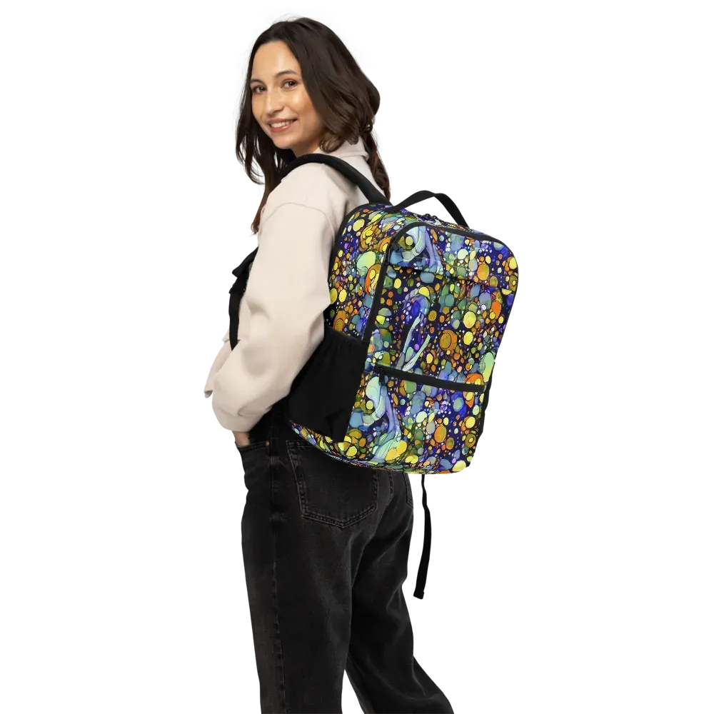 Indigo Carnival on Utility Backpack — Back
