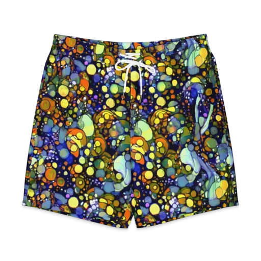 Indigo Carnival on a Men's Board Shorts