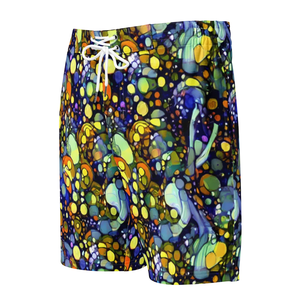 Indigo Carnival on Men's Board Shorts — Front